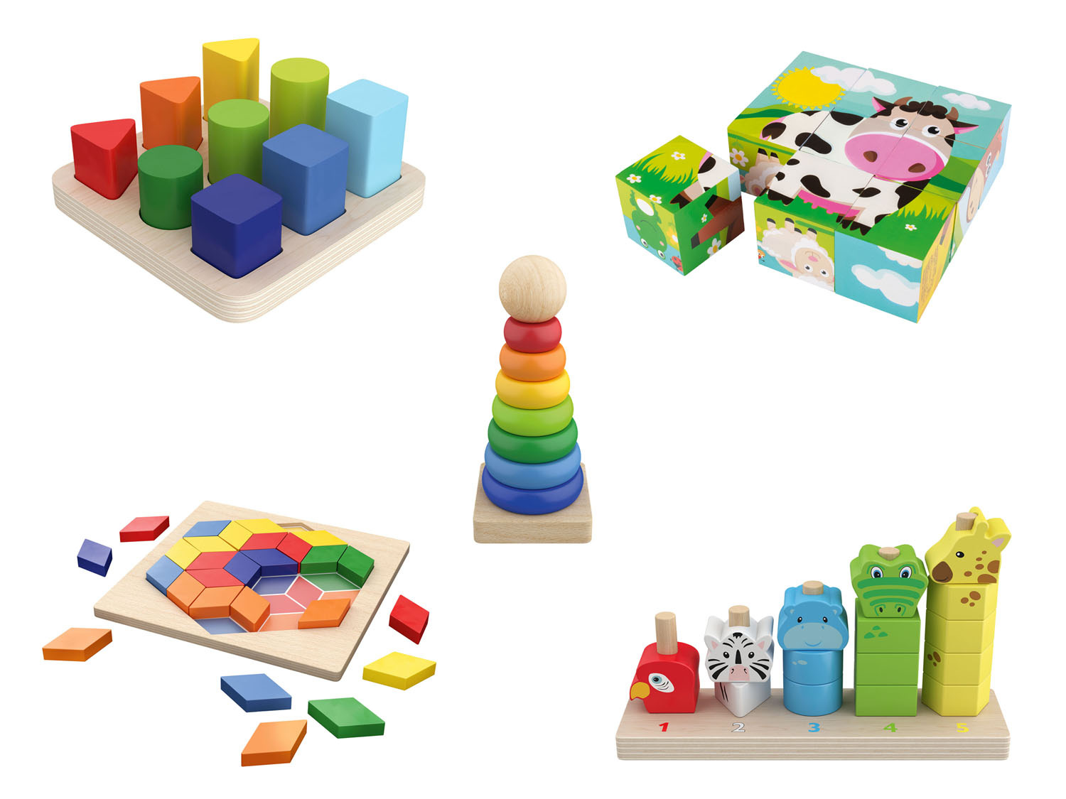 Harde ring voorraad Installeren Playtive Educatief houten speelgoed | Lidl.be