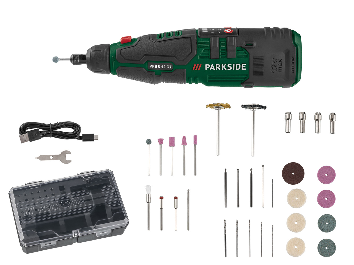 PARKSIDE® Meuleuse-perceuse De Précision 12 V PARKSIDE…