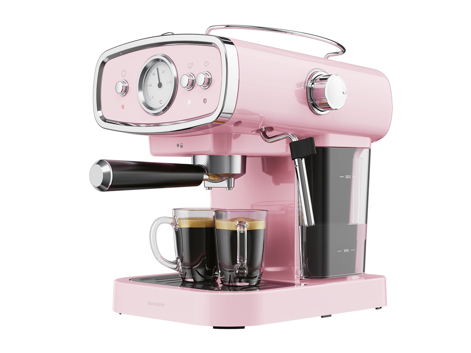 silver crest pink espresso machine