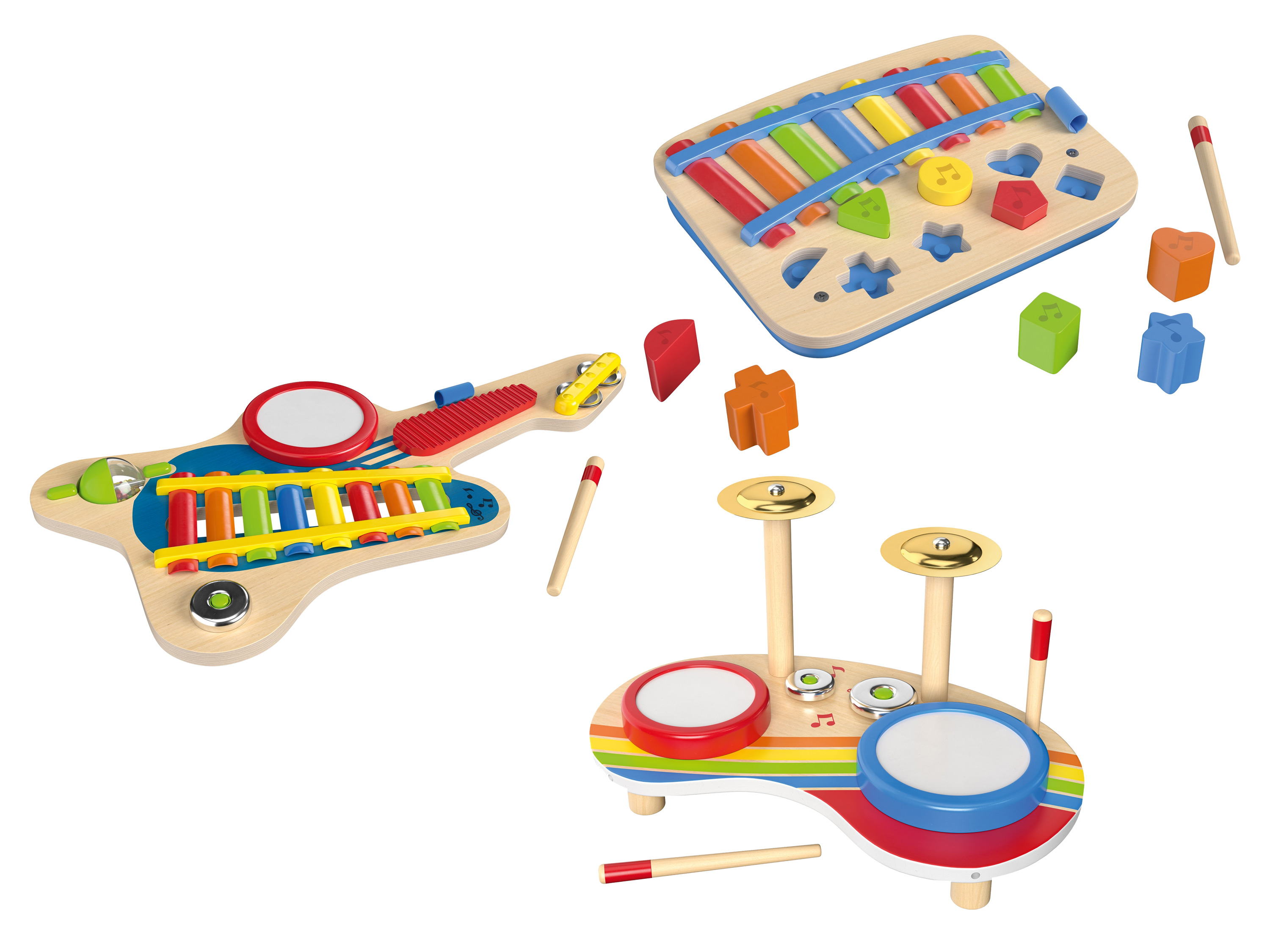 Houten muziekinstrumenten Playtive