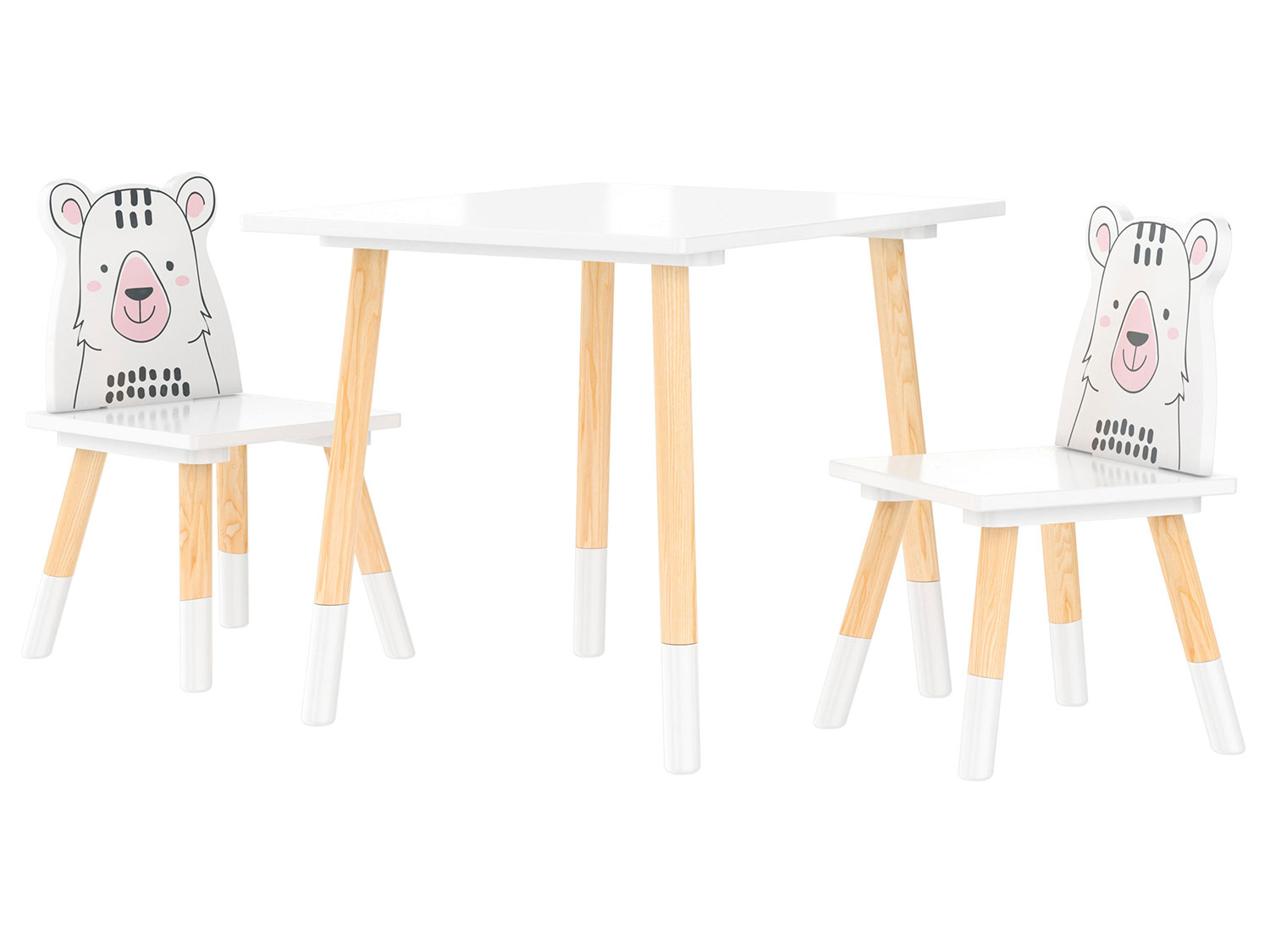 Kindertafel met 2 stoelen 