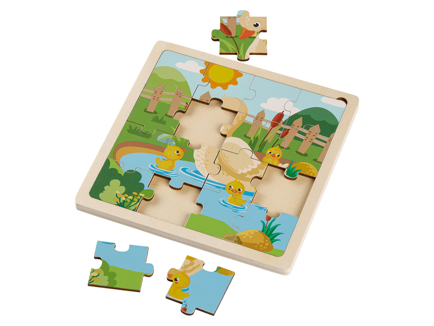 achterstalligheid zijn beroerte Playtive Houten puzzel online kopen op Lidl.be