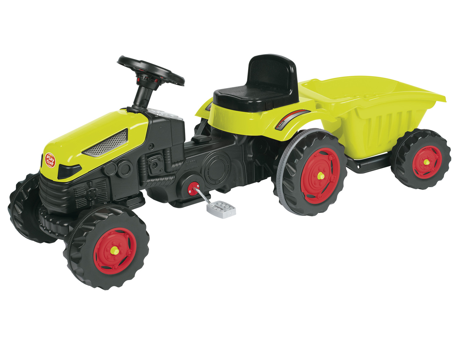 Smoby - Claas Tracteur Farmer XL + Remorque - Tracteur à Pédales
