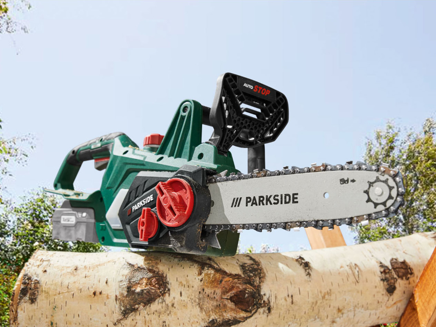 PARKSIDE® Mini tronçonneuse à bois sans fil PGHSA 12 C2, 12 V X team 12V