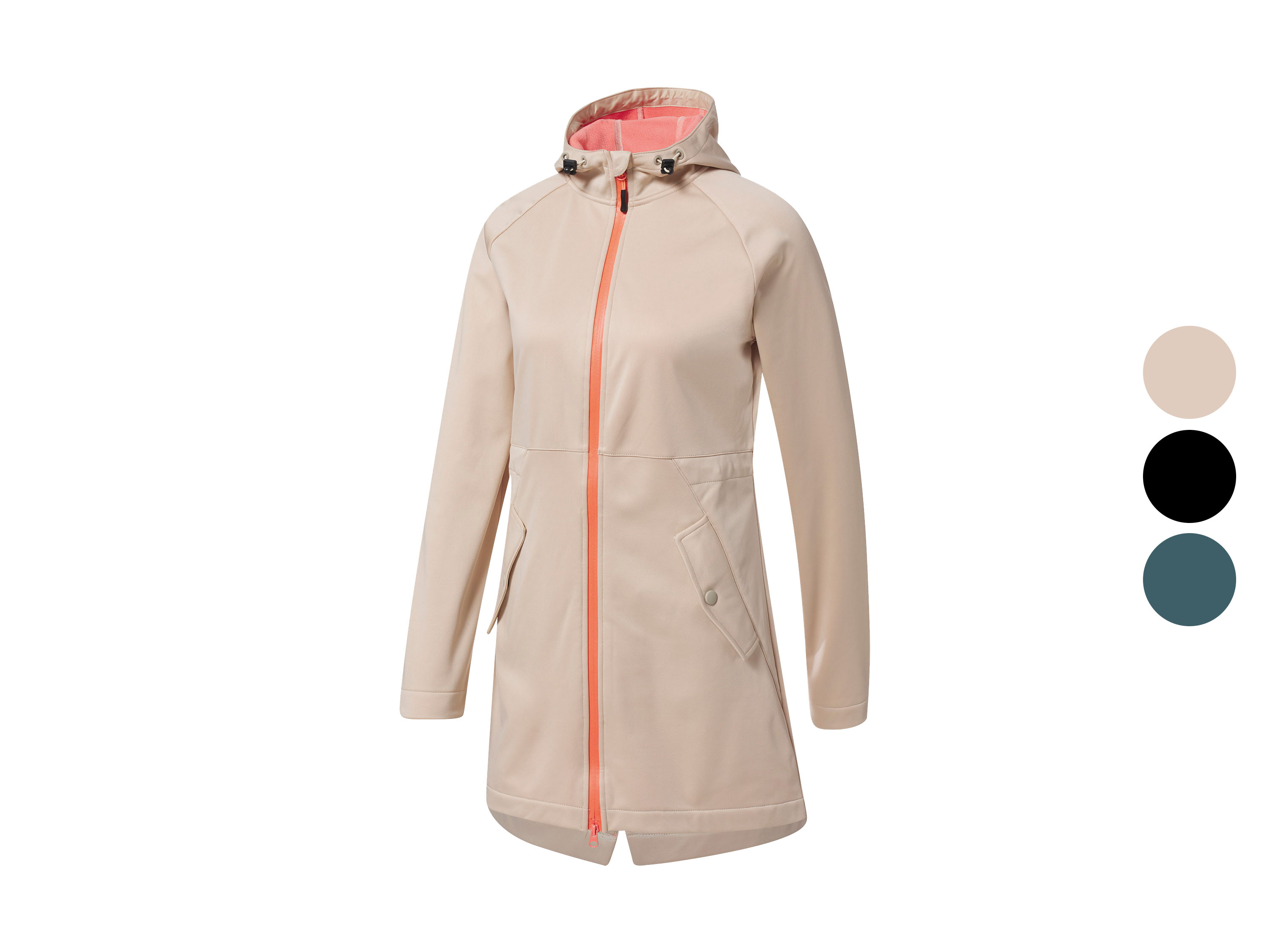 Rocktrail Softshell jas voor dames, met een verlengde rug