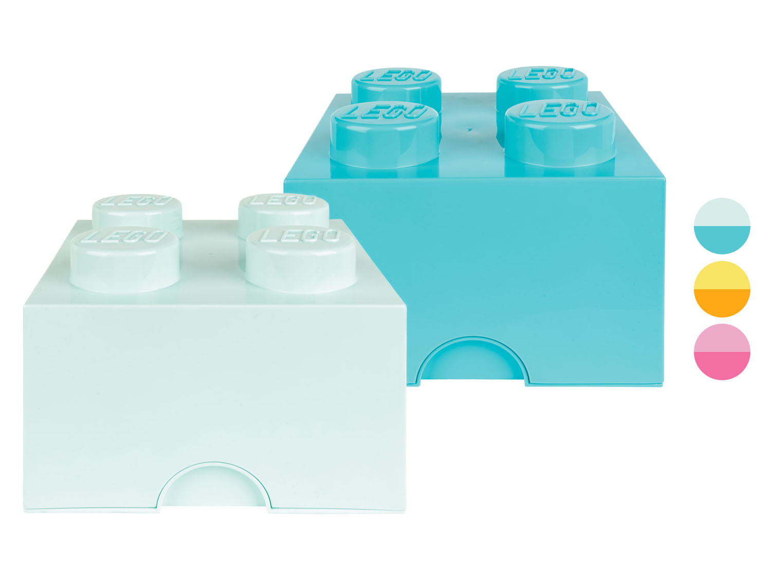 Gastvrijheid tand Vaardigheid LEGO Opbergbox blokje, set van 2, stapelbaar | Lidl.be