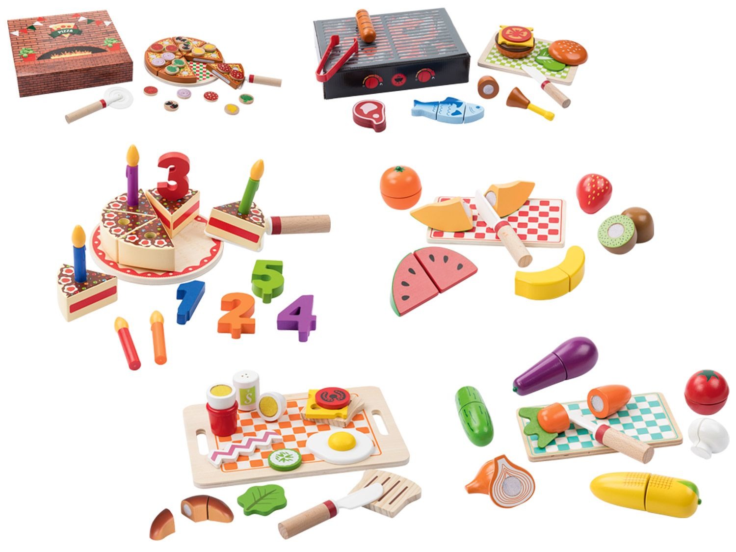 Playtive Junior Aliments En Bois Lidl Be