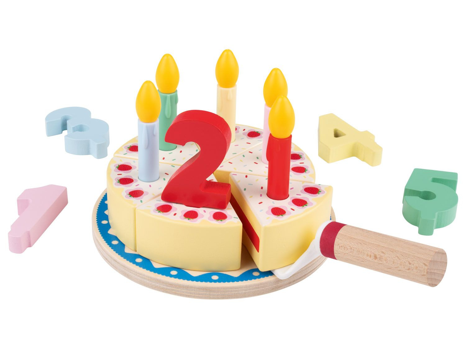 Playtive Gateau D Anniversaire 18 Pieces Avec Serveur De Gateau Lidl Be